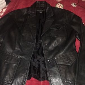 Black Leather Jacket (Lambskin)